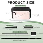 Clip and Go Strap for Phone with Wallet Crossbody, Adjustable Phone Lanyard with Detachable RFID Wristlet Wallet, Universal Phone Strap with 360° Rotatable Phone Tabs for All Phones (Black) - Image 3