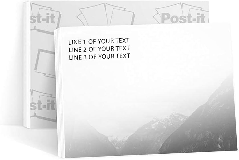 Faded Mountain Vertical - Post-it Notes - 6 Pads of 50 Sheets - Printed in The USA