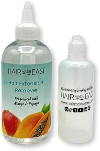 GLAMSA Tape Remover - Bond Remover - Non-Greasy Wig Glue Dissolvent - Hair Extension - Fragranced with Mango & Papaya – Needle Tip Bottle