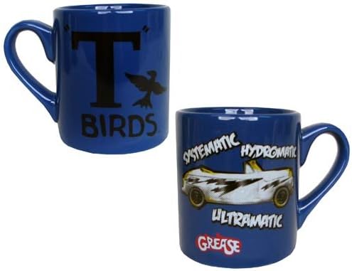 Grease Movie T-Birds Systematic, Hydromatic, Ultramatic Ceramic 14 Ounce Coffee Mug