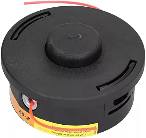 Glomora Replacement Trimmer Head, 25-2, 12.5cm Diameter, Ideal for Garden Weeder & Lawnmower, 6.5cm Height - 1