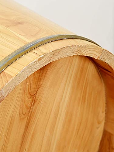 Balde de madera sólido para spa de pies y sauna miniatura 3
