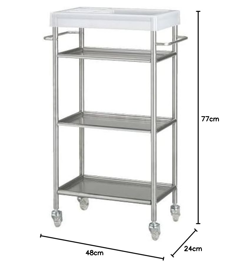 IKEA GRUNDTAL Stainless Steel Trolley : Amazon.nl: Home & Kitchen
