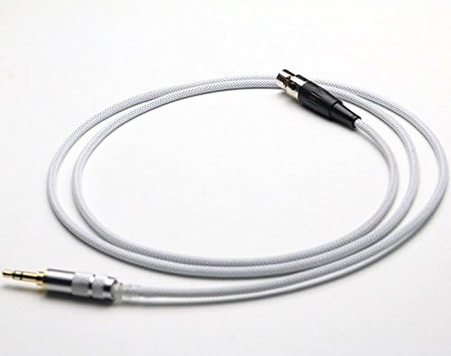 MiCity 38AWG OCC Replacement Upgrade Cable Cord Lead Adapater for AKG K141 K171 K181 Q701 K702 K271S K271 MKII K271 MKII K240S K240 MK2 Pioneer HDJ-2000 Headphones (White)