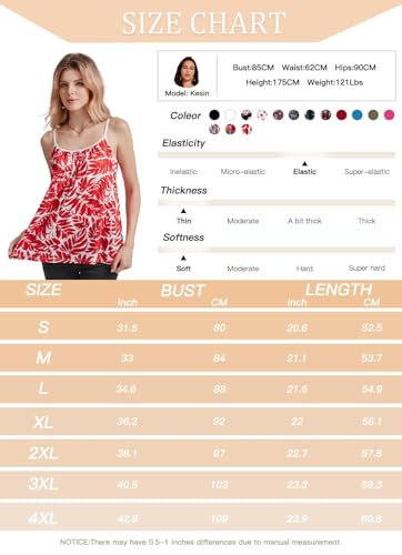 Image of Camisoles for Women with Built in Bra Adjustable Strap Tank Tops Cami Sleeveless Summer Tops for Workout Sleeping Traveling