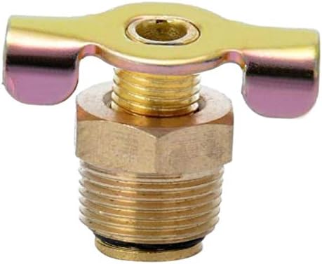  Baosity NPT 3/8 Solid Brass Drain Valve Compressor Port  Fittings Petcock Water Drain Valve Replacement Part : Everything Else