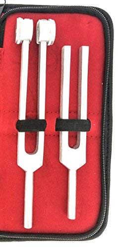Tactical Black - Set of 5 pcs Reflex Percussion Taylor Hammer + Penlight + Tuning Fork C 128 C 512 + Bandage Scissors 5.5" - Thumbnail 6