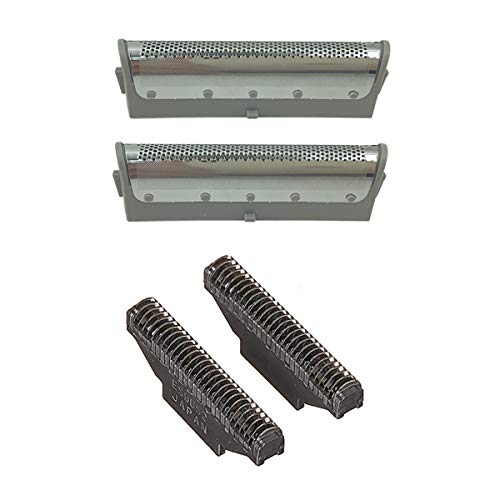 Lamina e taglierina testa di ricambio compatibile con Panasonic Dual Blade Shaver ES-RW30, ES4815, ES4026, ES4025, ES4001, ES4000, ES805