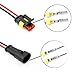shengbowi 2 Pin Waterproof connectors 12v Wire Harness Connector 16-20AWG Quick Disconnect Series Automotive Way Car Electrical Marine Truck Boat Motorcycle Male Female Connections Plug