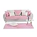 PETCUTE Copripoltrona Copripiumino Trapuntato Fodera per Divano componibile Copridivano per Divano Antiscivolo Divano per Divano Coprivaso per Animali Rosa 90X180cm