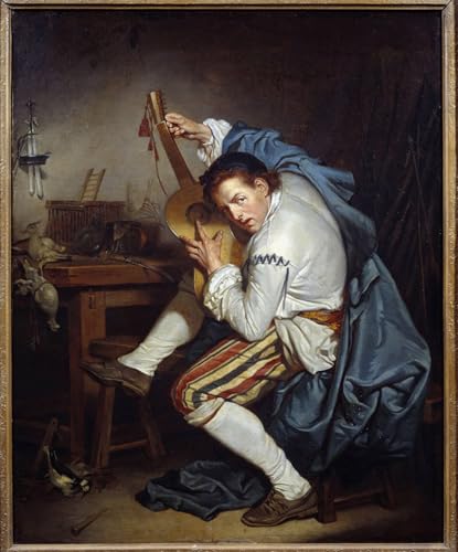 Image sur toile le guitariste Greuze 60x90cm pour habiller un grand mur vide