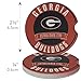 Fan Creations University of Georgia Set of 2 Car Coasters Removable Absorbent Ceramic Stone Coasters - Ideal Gift for Students, Alumni and Everyday Fan - Show Your SEC NCAA Team Spirit