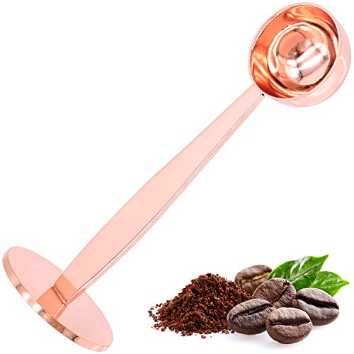 Medida de Caf, Cuchara Medidora de Caf de Acero Inoxidable, Cuchara para Prensar Polvo, Mango Largo de Metal para Un Fcil Acceso
