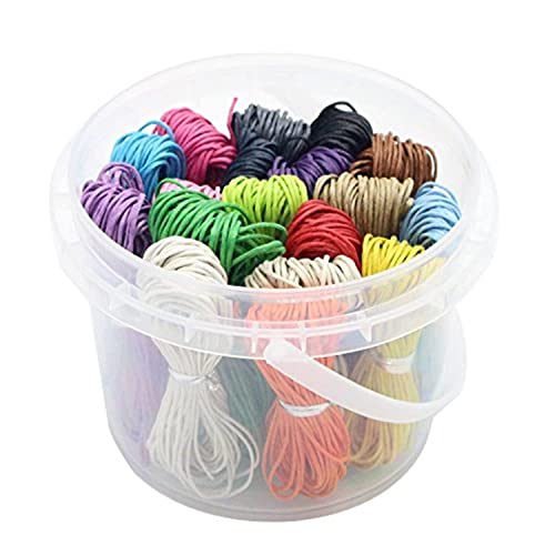 Pulsera de cordón de algodón para crear bisutería personalizada en 18 colores 2