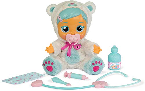 41OcAzJ hYL CRY BABIES Kristal le poupon à soigner | Poupée interactive qui pleure de vraies Larmes avec kit de docteur et pyjama - Poupon idéal pour enfants, à partir de 3 ans