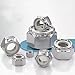 304 / 316UNC Nylon Lock Nuts Stainless Steel Self-Locking Nylon Lock Nuts for Industrial Construction Fasteners (316 :10Pcs: 7/16-20)
