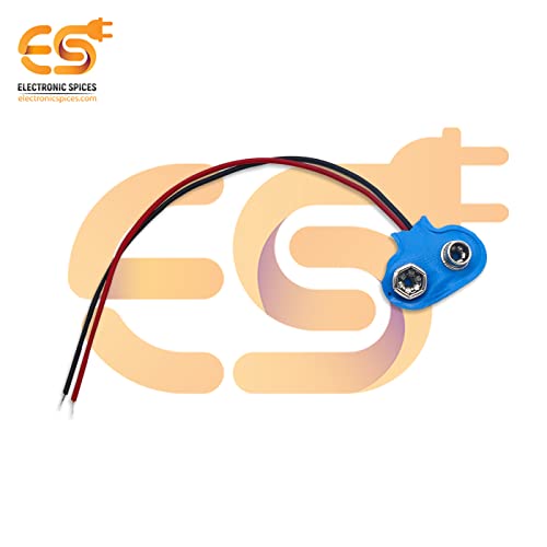 Image of Electronic Spices 9v Battery Clip Connector Pack of 10pcs