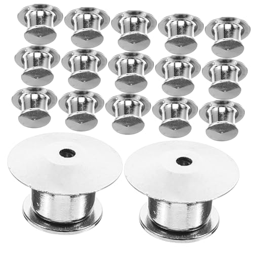 SEWACC 20 Piezas Pines de Seguridad de Cobre para Broches Pines de Solapa con Cierre Firme Accesorio Profesional para Manualidades y Reemplazo