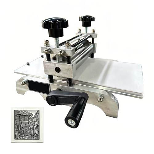 【Pronto all'Uso per Artisti e Creativi】Nessun montaggio complicato richiesto. Che si tratti di tirature artistiche limitate o di pomeriggi creativi DIY, questa pressa universale offre risultati costanti e impressionanti su vari supporti come carta e cartoncino.