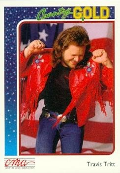 Travis Tritt trading card (Country Music) 1992 Sterling Country Gold #70