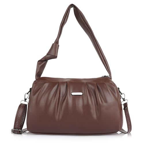 Image of Synthetic Leather Casual Top Handle Handheld Crossbody Travel Side Sling Bag For Women