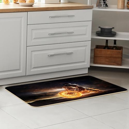Tapis de cuisine antidérapant lot de 2 lavable contre projections eau sol - 7
