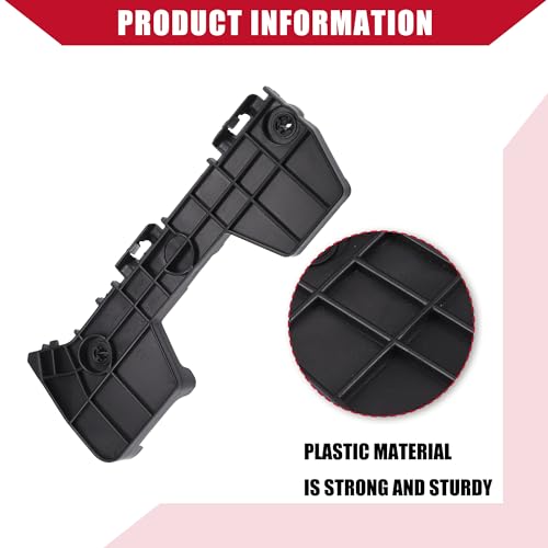 Hihaha No.521570E020/521580E020 Bumper Bracket for Toyota Highlander 2008-2013 / Rear Left Right/Durable Plastic / 1 Pair Black by Hihaha - Used condition - Image 6