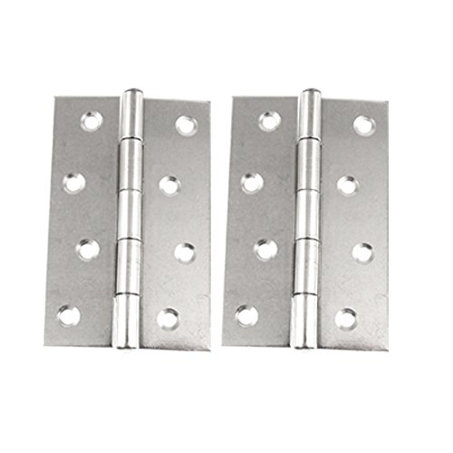 Aexit Door Cabinet Clothes Hangers 2 Pcs 300 Degree Silver Tone Children's Clothes Hangers Butt Hinge