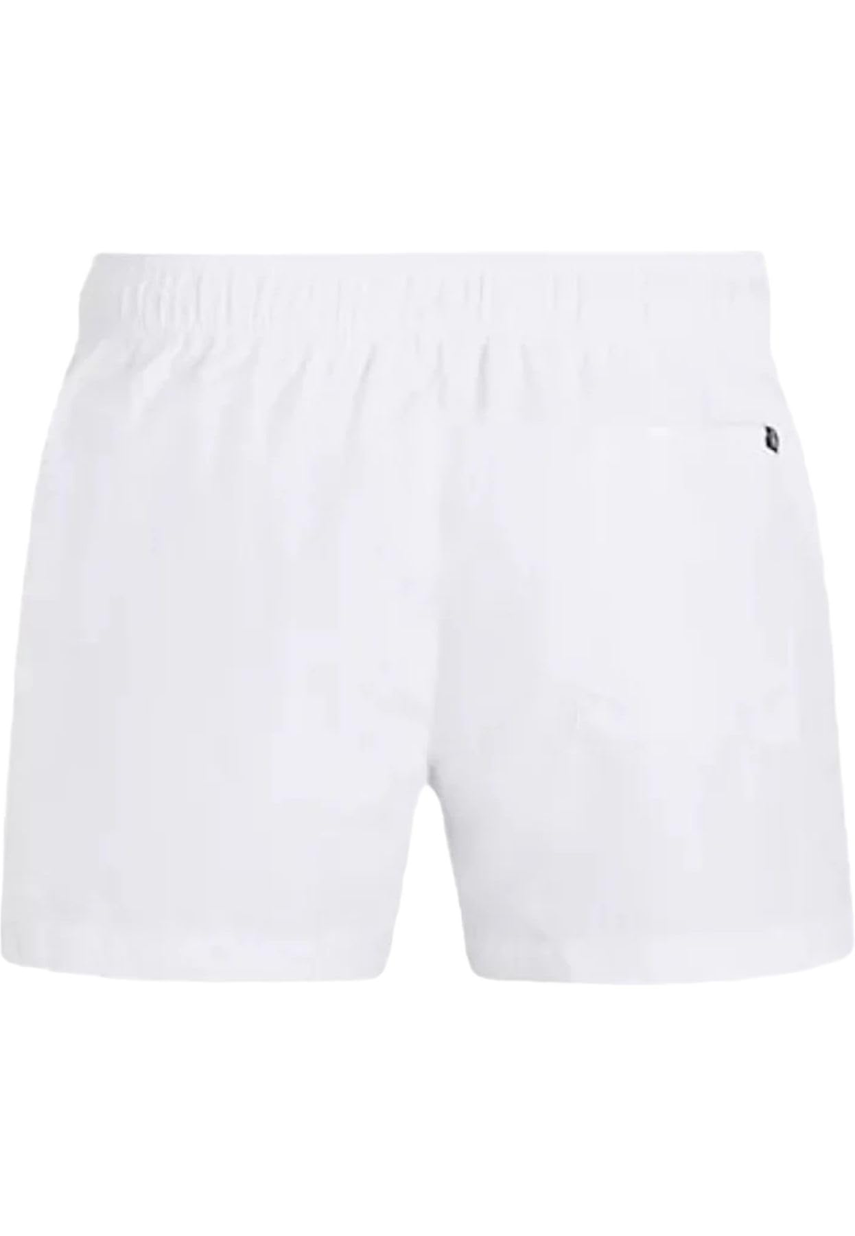 Calvin Klein Pantaloncini da Bagno da Uomo con Logo, White, S