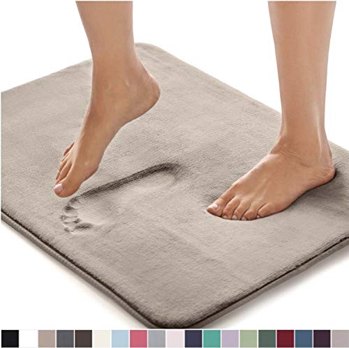 Gorilla Grip Original Thick Memory Foam Bath Rug, 60x24, Cushioned, Soft Floor Mats