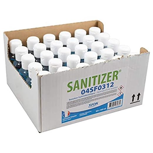 TIFON Sanitizer Gel Hidroalcohólico Caja de 30 Botellas 100 ml