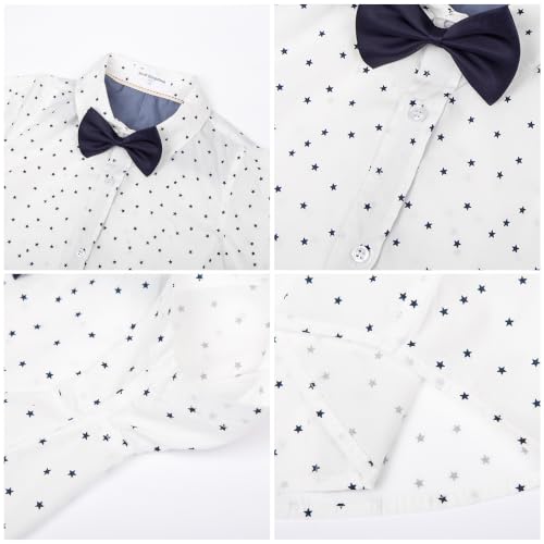 Image of Mud Kingdom Little Boys Dress Shirts Short Sleeve Cute Summer