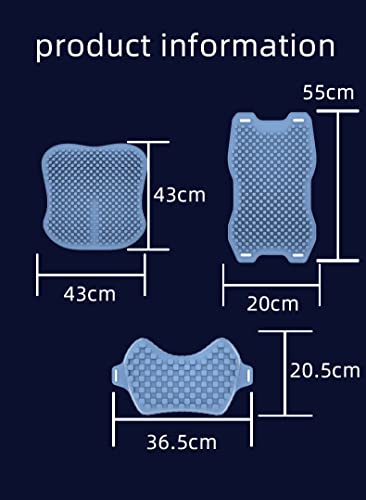 3D Breathable Gel Cooling Car Seat Cushion Set With Back Cushion & Pillow For Long Sitting Summer Car Seat Covers Ventilated Non-Slip Office Home Chair Wheelchair Cushion Sofa Seat Pad Mat (Brown) #TOP6