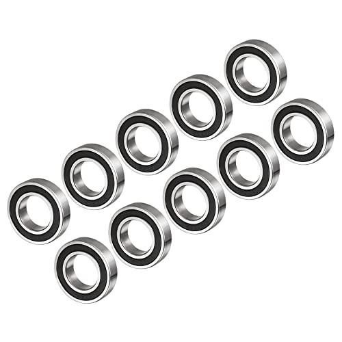 CoCud 深溝ボールベアリング 6903-2RSモデル 17 mm内径 30 mm外径 7 mm厚さ カーボンスチール ダブルシールドベアリング アプリケーション モータースケートボードローラーホイール用 10個入り