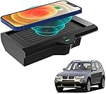 Wireless Charger Pad for BMW X3 G01 2023 2018 2019 2020 2021 2022,Fit for BMW X4 2019 2020 2021 2022 2023 Accessories,Wireless Charging Center Console Mat Organizer