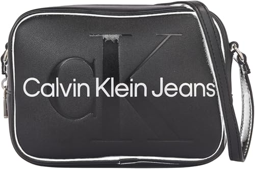 Calvin Klein Jeans Bolsa de cámara esculpida 18 Mono, Crossovers para Mujer, Logotipo...