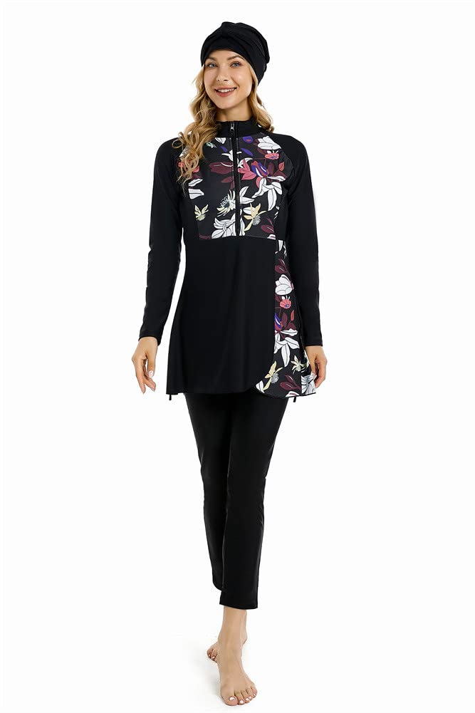 Full Swimming Costume Burkini for Women Modest Girls Swimsuit Islamic Swimwear Plus Size