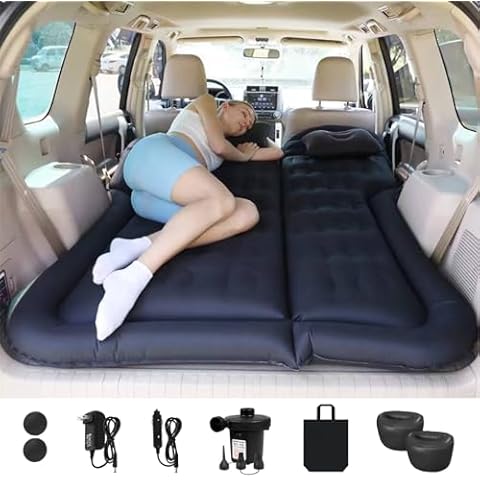 Matelas Gonflable ISWEES pour Voiture Cover