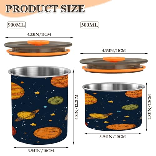 Envase Hermético para Café de Acero Inoxidable 900 ml miniatura 2