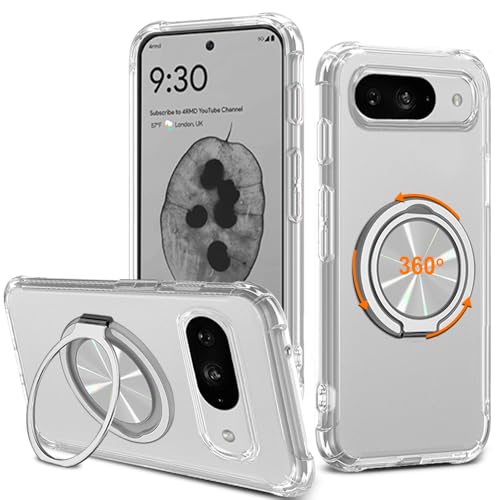 Coque Pixel 10 Pro anti-jaunissement pour stopper les bris d'écran avec anneau
