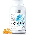3graine-NEW-Headache Supplement Migraine Prevention and Relief, 400mg Vitamin B2, CoQ10 200mg, Magnesium, Neurologist-Recommended Doses & Ingredients, Nausea & Vomiting Support for Migraine