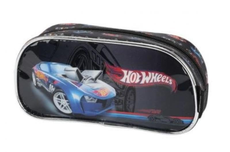 ESTOJO SIMPLES HOT WHEELS PRETO METALICO EI39154HW-PT