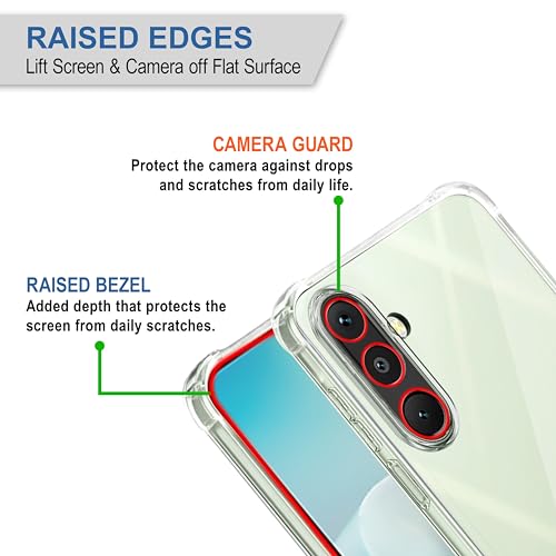 Image of CEDO Samsung Galaxy M16 / F16 (5G) Bumper Case | Soft Jel Flexible Thin Full Protection Shock Proof Clear TPU Back Case Cover for Samsung Galaxy M16 / F16 (5G) (Transparent)