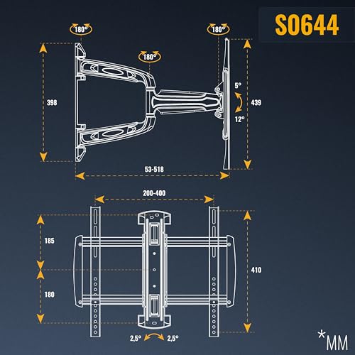 Fixation murale TV universelle pour éliminer les reflets sur écran OLED LCD - 7