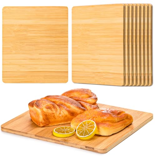 Set de 12 tablas para cortar de bambú 11.5x9.8 pulgadas miniatura 1