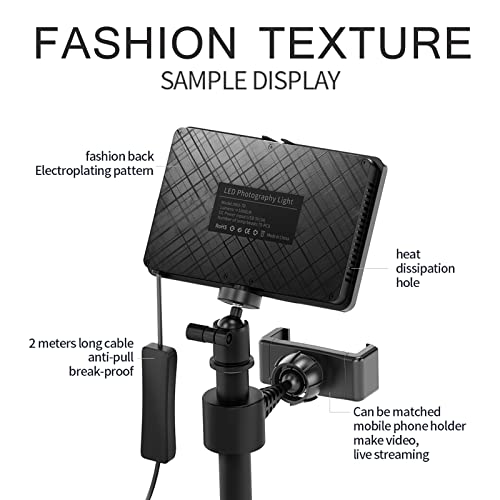 Image of 2-Pack LED Studio Streaming Lights, Portable Video Lighting for Video Recording Filming Camera Photo Photography Conference Game YouTube TikTok Shooting with Adjustable Tripod Stand & Color Filters