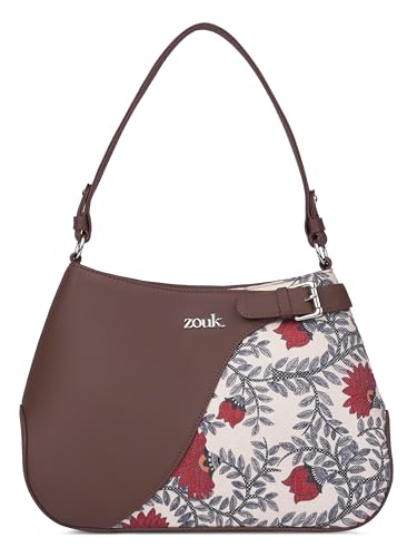 Image of ZOUK Ira Handbag | Stylish Women's Handbag | Luxury Shoulder Bag for Women | Trendy | Fancy Ladies Handbags | Small Purse for Events | Water-Resistant