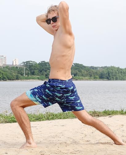 westwolf Men's Swim Trunks 5.5 Inch Bathing Suits for Men 2 in 1 Board Shorts with Compression Liner4