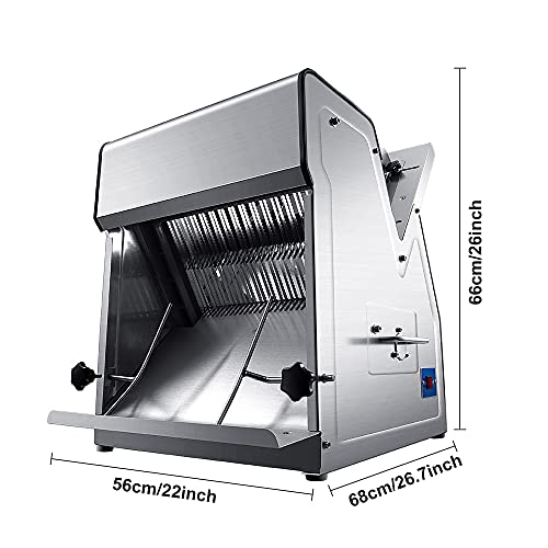 Brotsch Schneidemaschine, Kommerzielle Hochleistungs-Automatische Elektrische Brotschneidemaschine aus Edelstahl für… – Bild 3