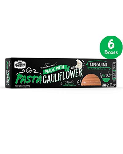 Veggiecraft Farms Cauliflower Penne Pasta | 14g Protein, Gluten-Free, Non-GMO | Healthy Plant Based Veggie Pasta Made With Cauliflower, Pea, Lentil Flour | Fiber, Iron, Potassium | 6 Pack - Thumbnail 7